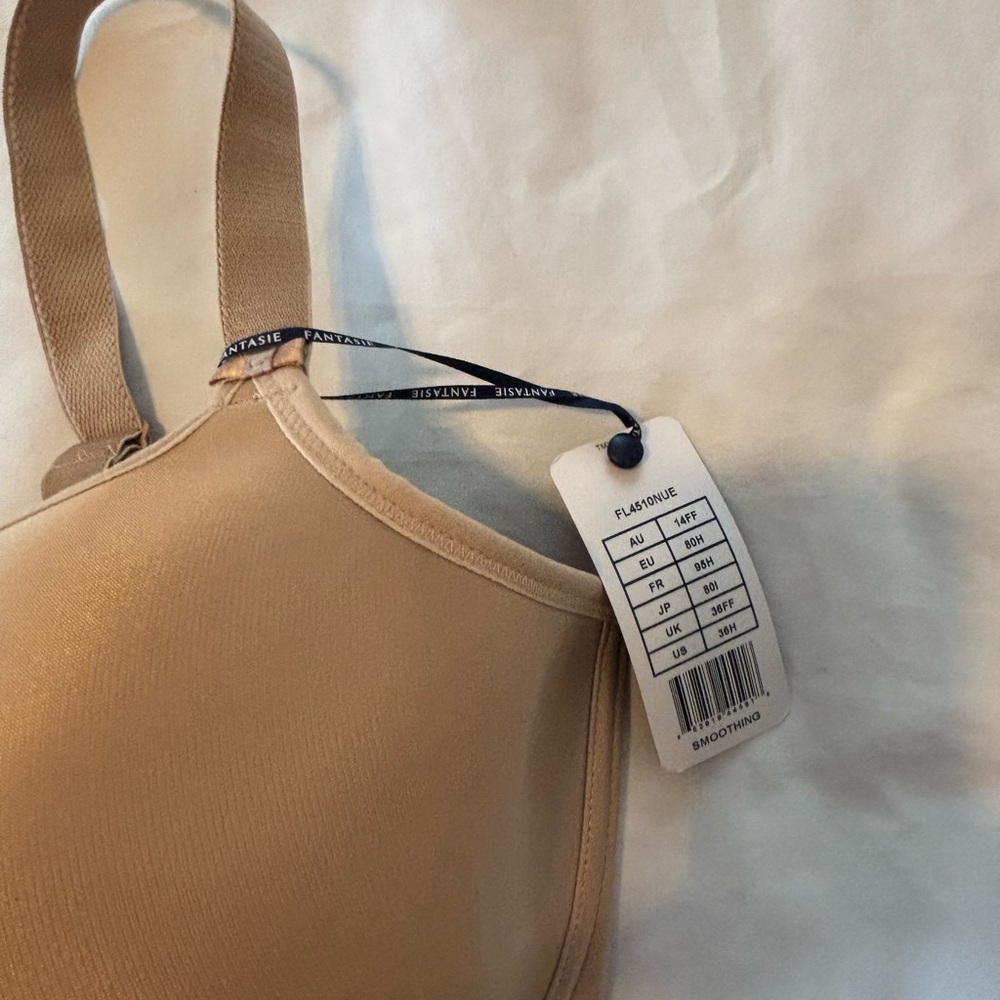 NWT Fantasie Smoothing T-shirt Bra US Size 36H Nude Color